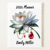 Waterlelie & Robijn Juli-vers – 2026 Hele Jaar  Planner (Achterkant)