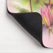 Waterlelie roze fine art bloemenmuis mat muismat (Hoek)