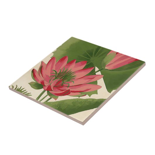 waterlelie tegeltje (Zijkant)