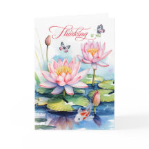 Waterlelie Tuin met Koi Vis Denk Aan Jou
