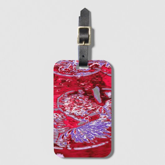 WATERLELIE VIJVER BAGAGELABEL (Voorkant (verticaal))