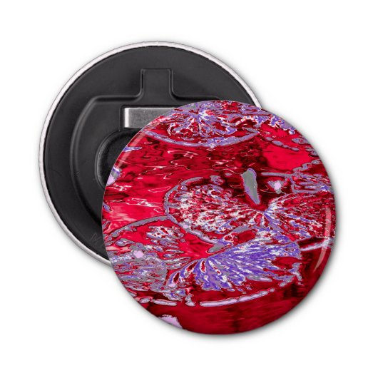 WATERLELIE VIJVER BUTTON FLESOPENER (Voorkant)