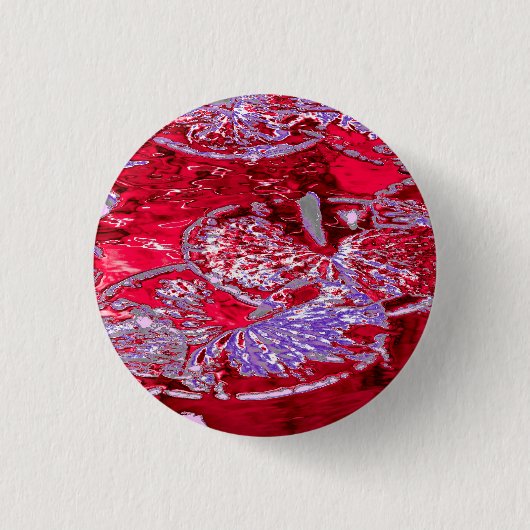 WATERLELIE VIJVER RONDE BUTTON 3,2 CM (Voorkant)