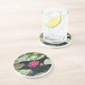 waterlelie zandsteen onderzetter (Zijkant)