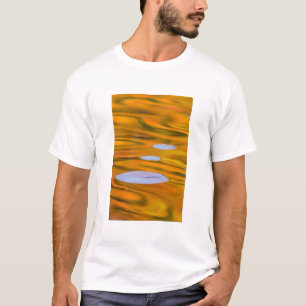 Waterlelieblad op oranje water, Canada T-shirt