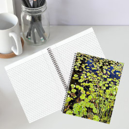 Waterleliebladeren en riet notitieboek