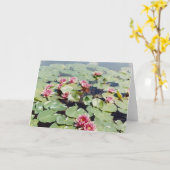 Waterlelies 01 kaart (Gele Bloem)