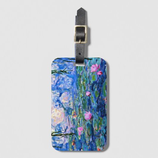 Waterlelies 1919 beroemd schilderij van Monet Bagagelabel (Voorkant (verticaal))