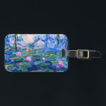 Waterlelies 1919 beroemd schilderij van Monet Bagagelabel<br><div class="desc">Waterlelies 1919 kunstwerk beroemd schilderij van de Franse impressionistische kunstenaar Claude Monet</div>