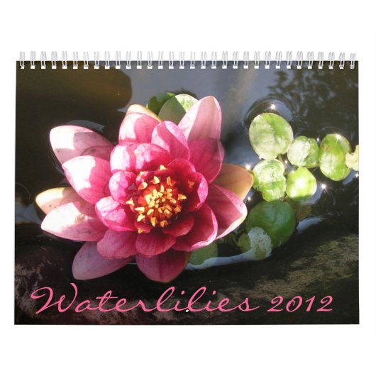 Waterlelies 2012, Dubbele Pagina Kalender (Hoes)
