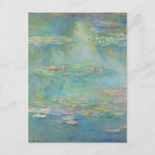 Waterlelies 3 van Claude Monet  Ansichtkaart Briefkaart