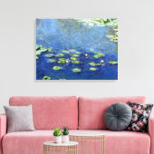 Waterlelies 9 canvas afdruk (Insitu (Woonkamer))