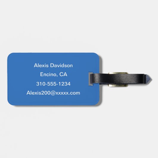 Waterlelies Bagagelabel (Achterkant horizontaal)