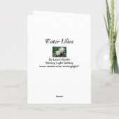Waterlelies Bedankkaart (Achterkant)