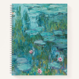 Waterlelies, beeldende kunst olieverfschilderij, C Notitieboek