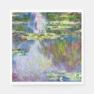 Waterlelies, beroemd schilderij, servet