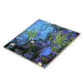 Waterlelies, Blauwe Indigo, beeldende kunst, Tegeltje (Zijkant)