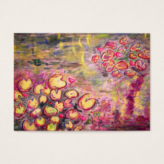 waterlelies bloeien visitekaartjes