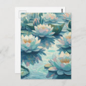Waterlelies Briefkaart (Voorkant / Achterkant)