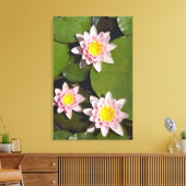 Waterlelies Canvas Afdruk (Insitu (Woonkamer))
