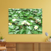 Waterlelies Canvas Afdruk (Insitu (Woonkamer))