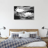 Waterlelies Canvas Print (Insitu (Slaapkamer))