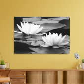 Waterlelies Canvas Print (Insitu (Woonkamer))
