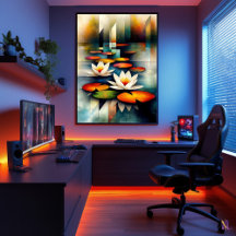 Waterlelies - Cubistische Minimalistische Visie