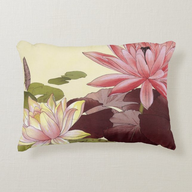  waterlelies decoratief kussen (Voorkant)