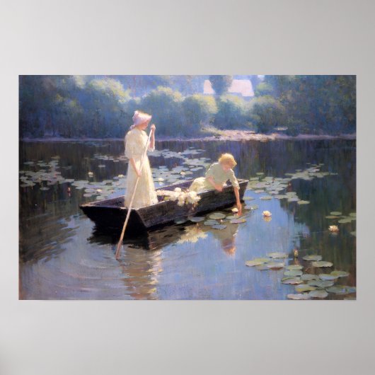 Waterlelies door Abbott Fuller Graves Poster (Voorkant)