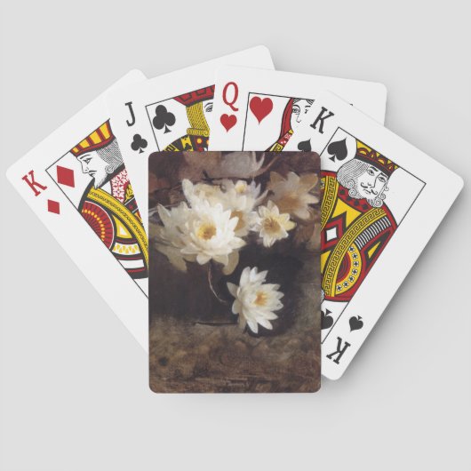 Waterlelies (door Abbott Henderson Thayer) Pokerkaarten (Achterkant)