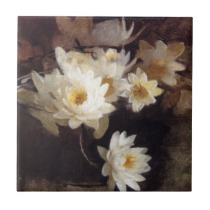 Waterlelies (door Abbott Henderson Thayer) Tegeltje