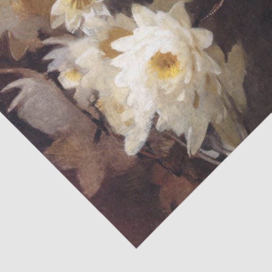 Waterlelies (door Abbott Henderson Thayer) Tissuepapier (Detail)