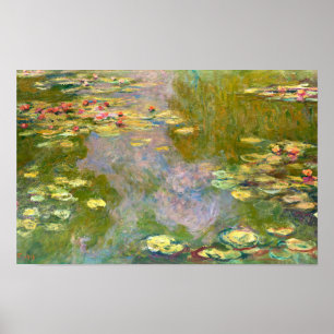 Waterlelies door Claude Monet 1919 Poster
