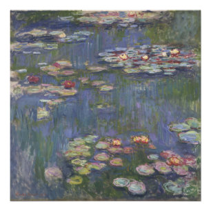 Waterlelies door Claude Monet Foto Afdruk