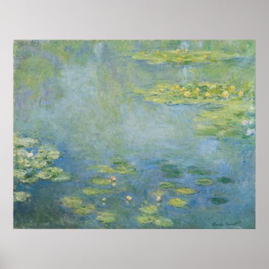 Waterlelies door Claude Monet Poster (Voorkant)