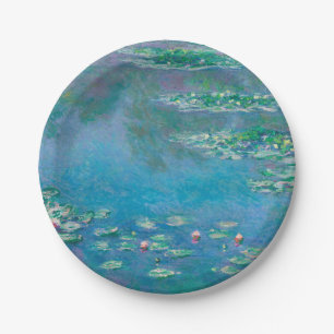 Waterlelies door Claude Monet Schilderkunst Papieren Bordje