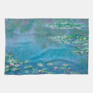 Waterlelies door Claude Monet Schilderkunst Theedoek