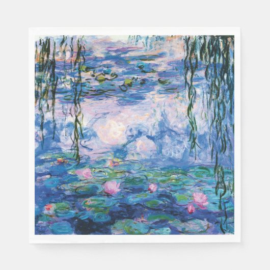 Waterlelies door Claude Monet Servet (Voorkant)