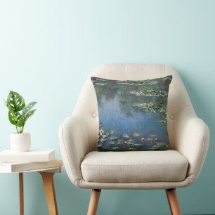Waterlelies door Claude Monet, Vintage Bloemen Kussen
