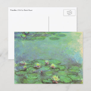Waterlelies door Claude Monet, Vintage Impressioni Briefkaart