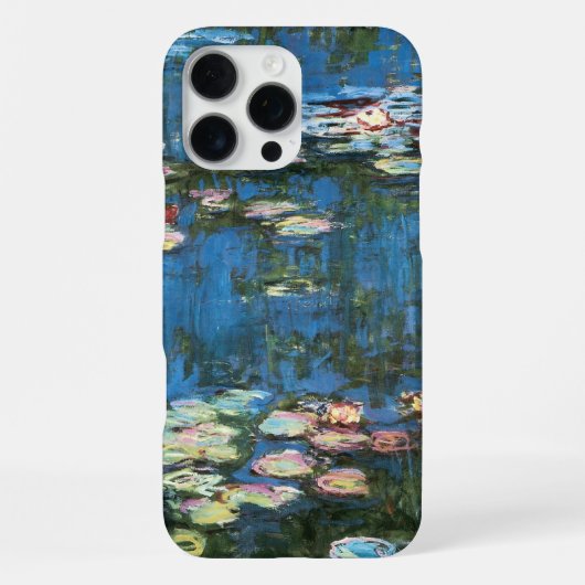 Waterlelies door Claude Monet, Vintage Impressioni iPhone Hoesje (Achterkant)