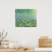 Waterlelies door Claude Monet, Vintage Impressioni Poster (Keuken)