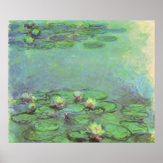 Waterlelies door Claude Monet, Vintage Impressioni Poster (Voorkant)