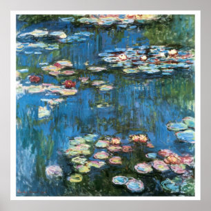Waterlelies door Claude Monet, Vintage Impressioni Poster