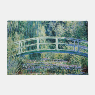 Waterlelies en Japanse brug door Monet Deurmat