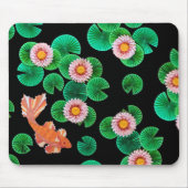 Waterlelies en Koi Fish Mousepad Muismat (Voorkant)