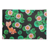 Waterlelies en Koi Fish Pillow Hoesje Kussensloop (Achterkant)