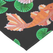 Waterlelies en Koi Fish Table Runner Lange Tafelloper (Hoek)