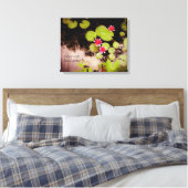 Waterlelies en koivijver canvas afdruk (Insitu (Slaapkamer))